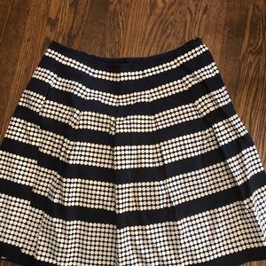 Beautiful navy and white dot skirt